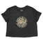 Denver Cropped Tee in Black - front view