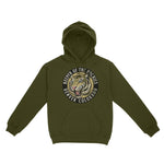 Denver White Tiger Dude Hoodie Military Green front