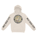 Denver Hoodie in Natural - front-sleeves view