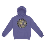 Denver White Tiger Dude Hoodie Violet front