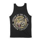 Denver White Tiger Dude Tank Top Black back