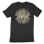 Denver White Tiger Dude T-Shirt Black back