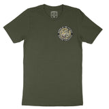 Denver White Tiger Dude T-Shirt Military Green front
