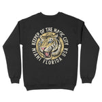 Miami Crewneck in Black - back view