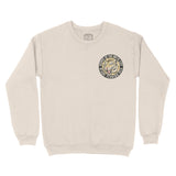 Miami White Tiger Dude Crewneck in Natural - front view