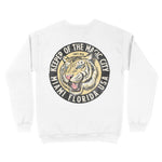 Miami Crewneck in White - back view