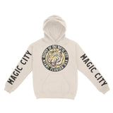 Miami Hoodie in Natural - front-sleeves view