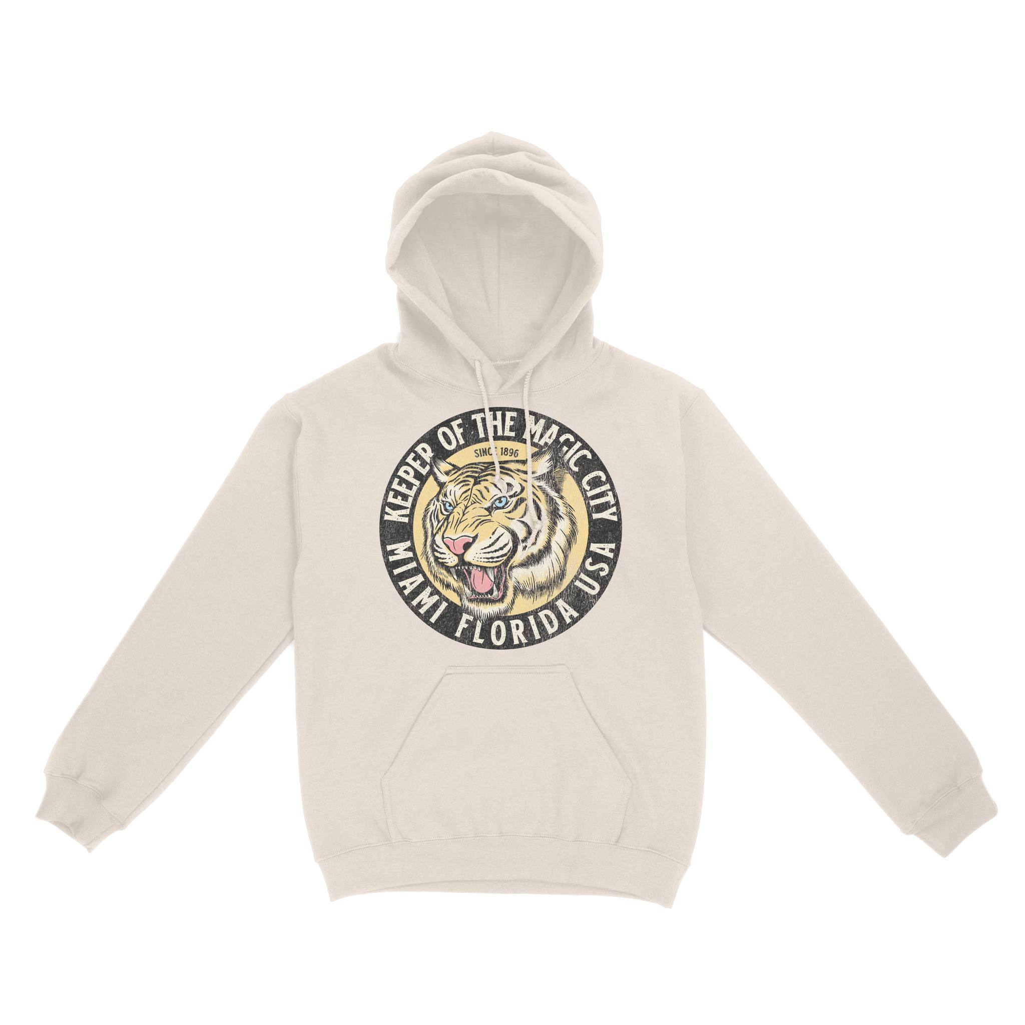 Miami Hoodie in Natural - front view