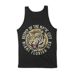 Miami White Tiger Dude Tank Top Black back