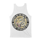 Miami White Tiger Dude Tank Top White back