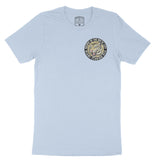 Miami White Tiger Dude T-Shirt Baby Blue front