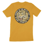 Miami White Tiger Dude T-Shirt Mustard back