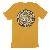 Miami White Tiger Dude T-Shirt Mustard back