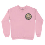 New York White Tiger Dude Crewneck Light_Pink front