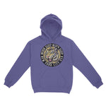 New York White Tiger Dude Hoodie Violet front