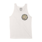 New York White Tiger Dude Tank Top in Vintage - front view