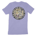 New York White Tiger Dude T-Shirt Dark_Lavender back