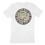 New York White Tiger Dude T-Shirt White back