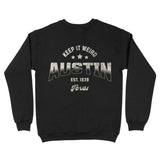 Austin Sporty Crewneck Black back