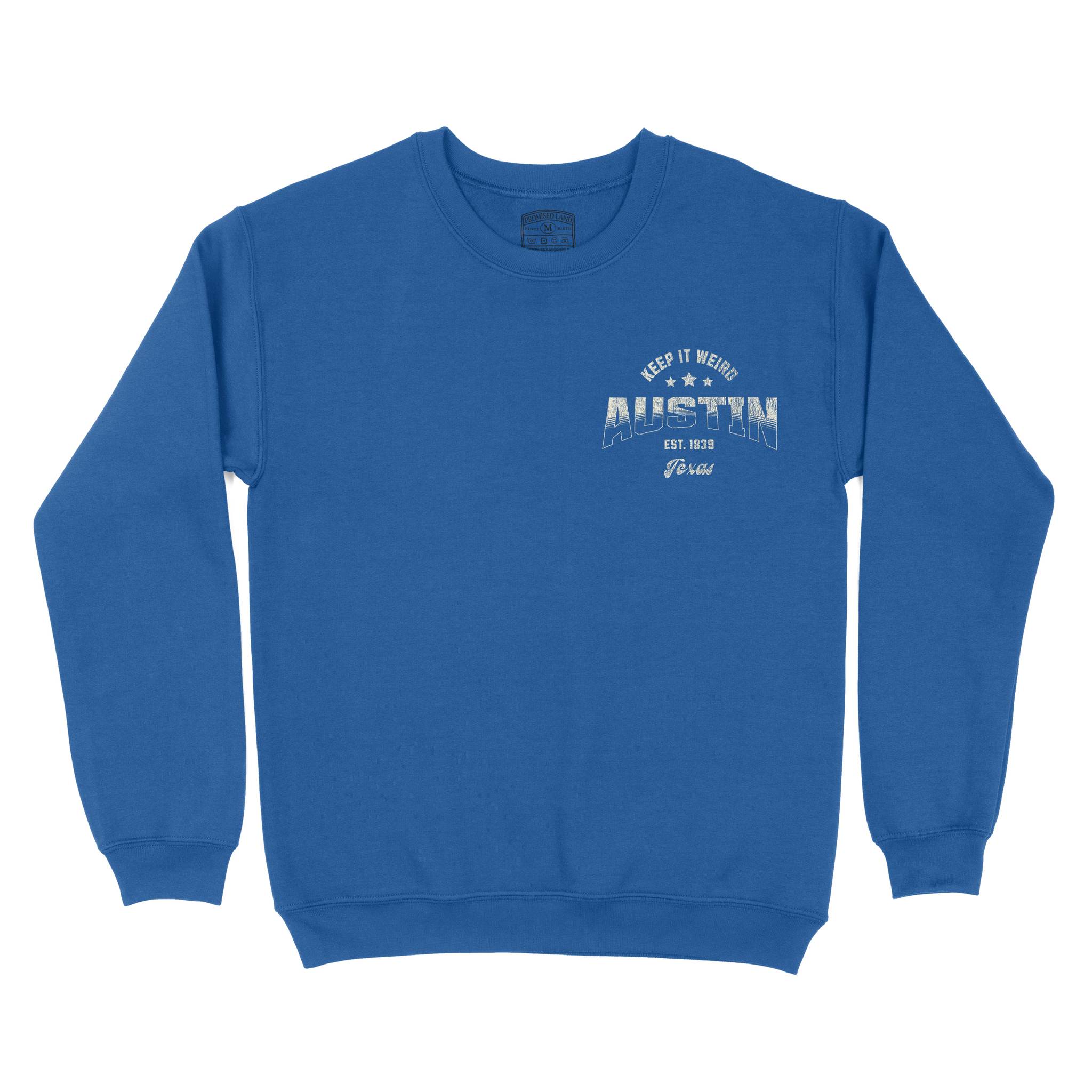 Austin Sporty Crewneck Royal front
