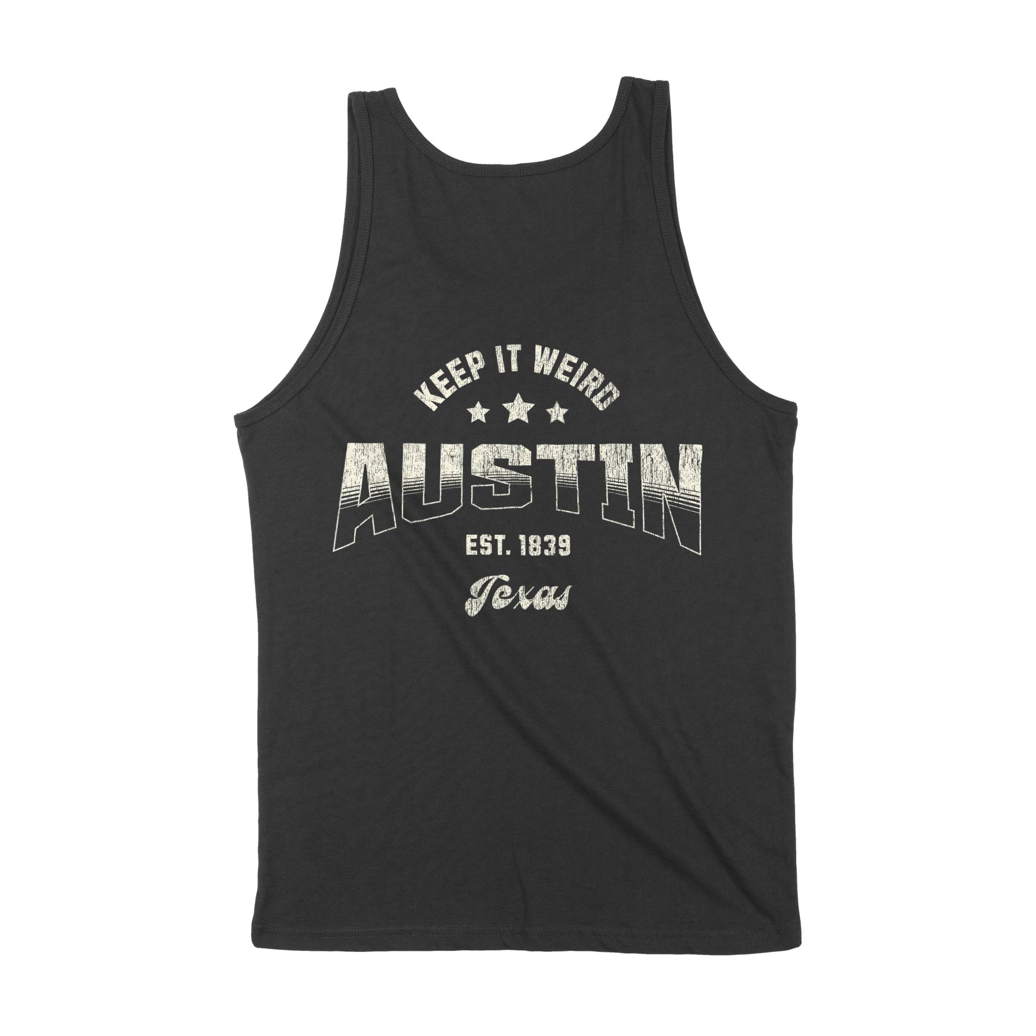 Austin Tank Top in Black - back view