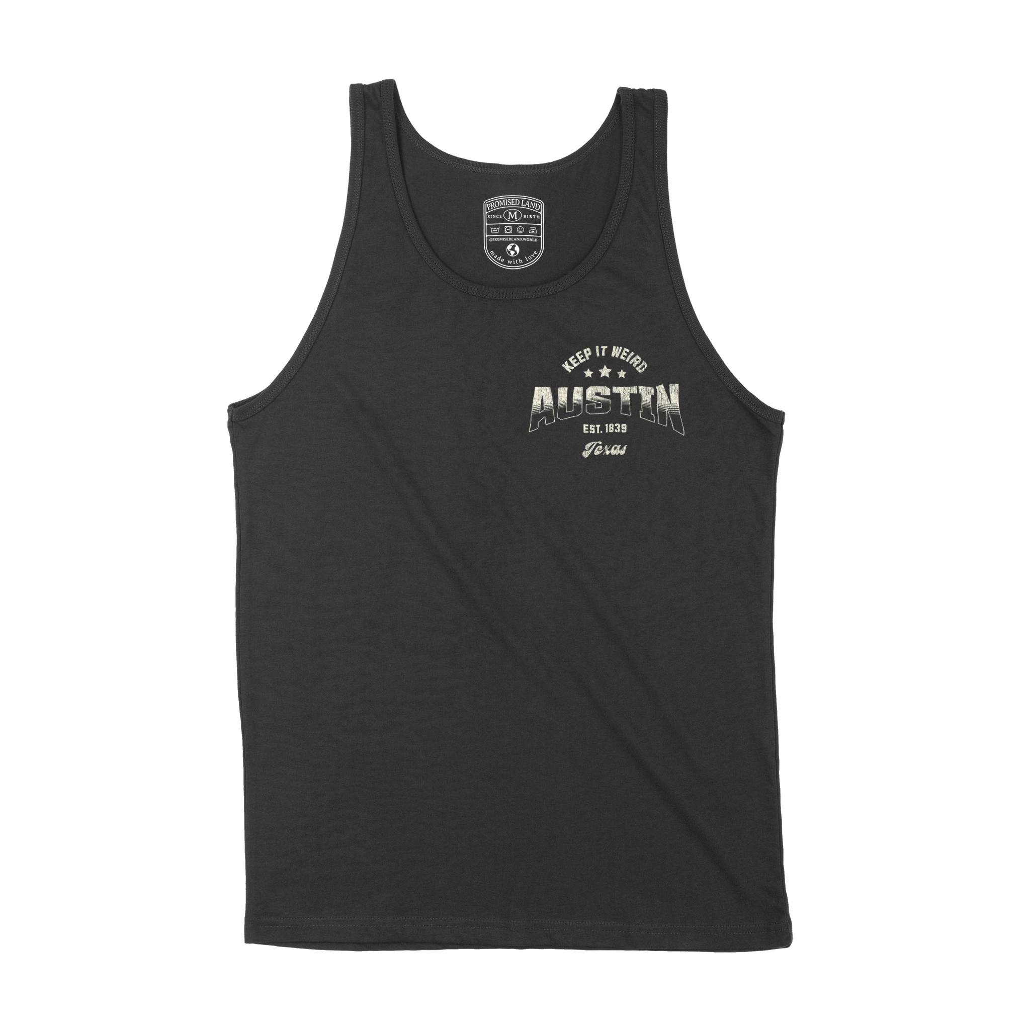 Austin Tank Top in Black - front view