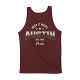 Austin Sporty Tank Top Maroon back