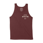 Austin Tank Top in Maroon - front view