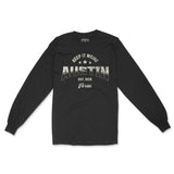 Austin Sporty Longsleeve in Black - front view