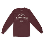Austin Sporty Longsleeve in Maroon - front view