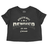 Denver Sporty Cropped Tee Black front
