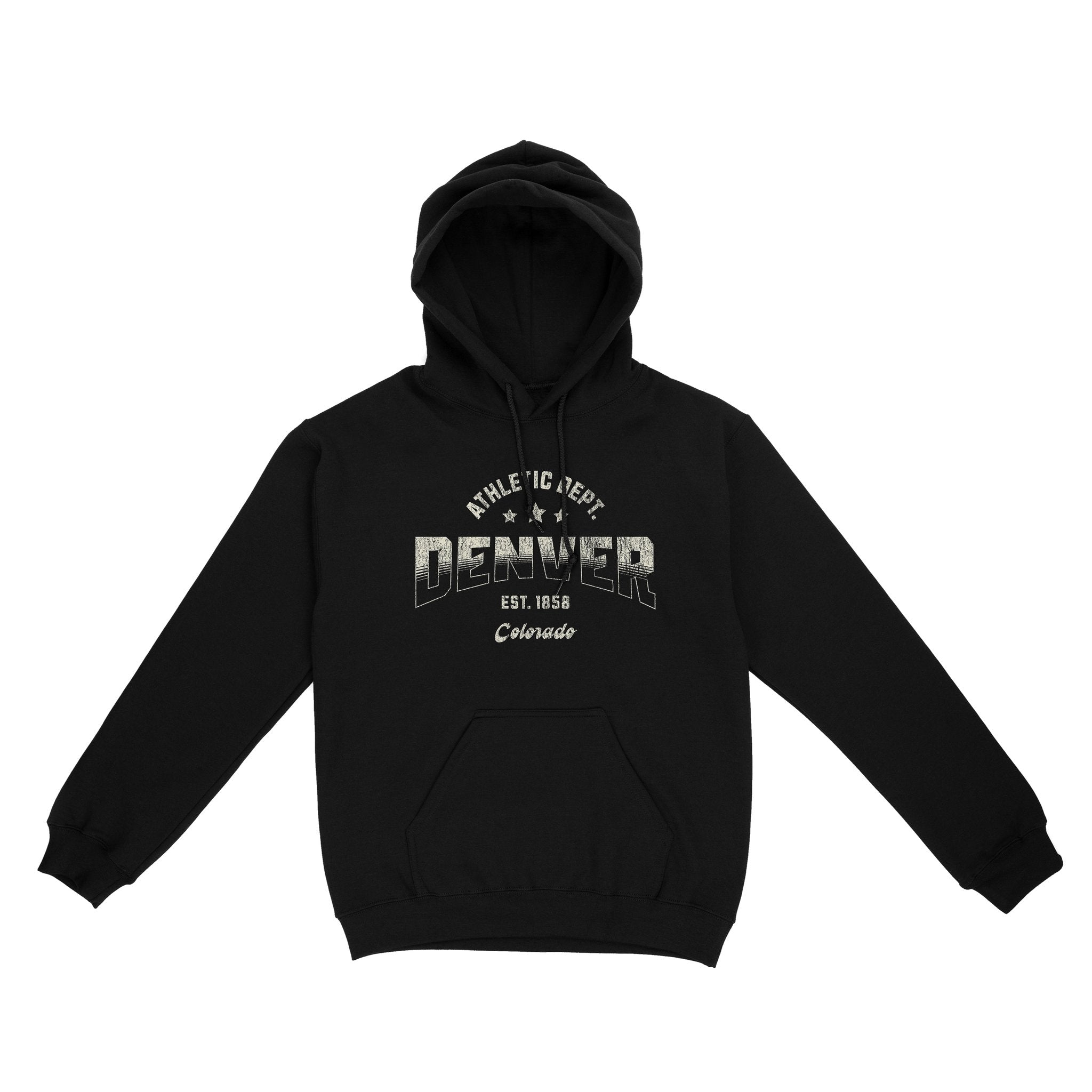 Denver Sporty Hoodie Black front