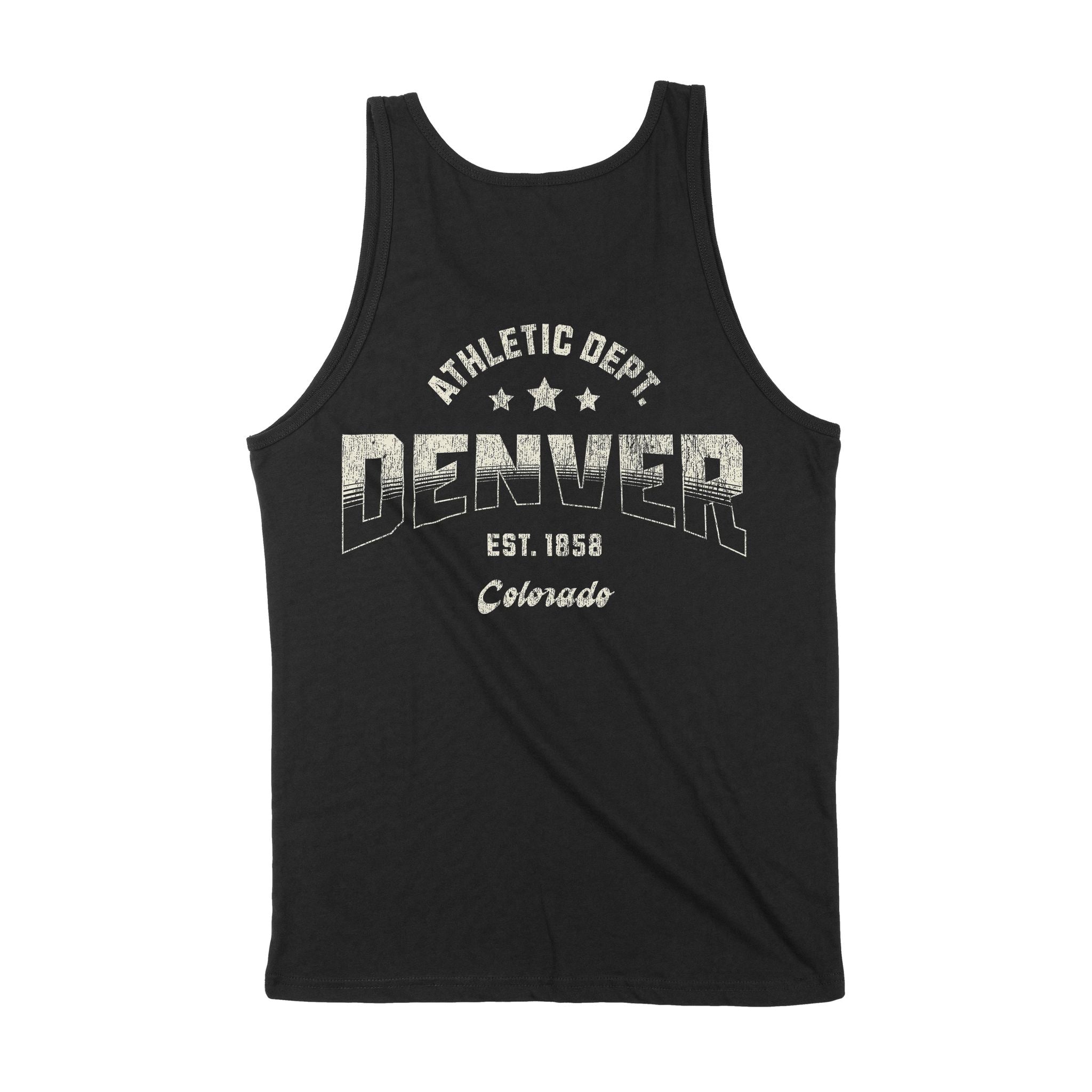 Denver Sporty Tank Top Black back