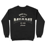 Miami Sporty Crewneck Black back