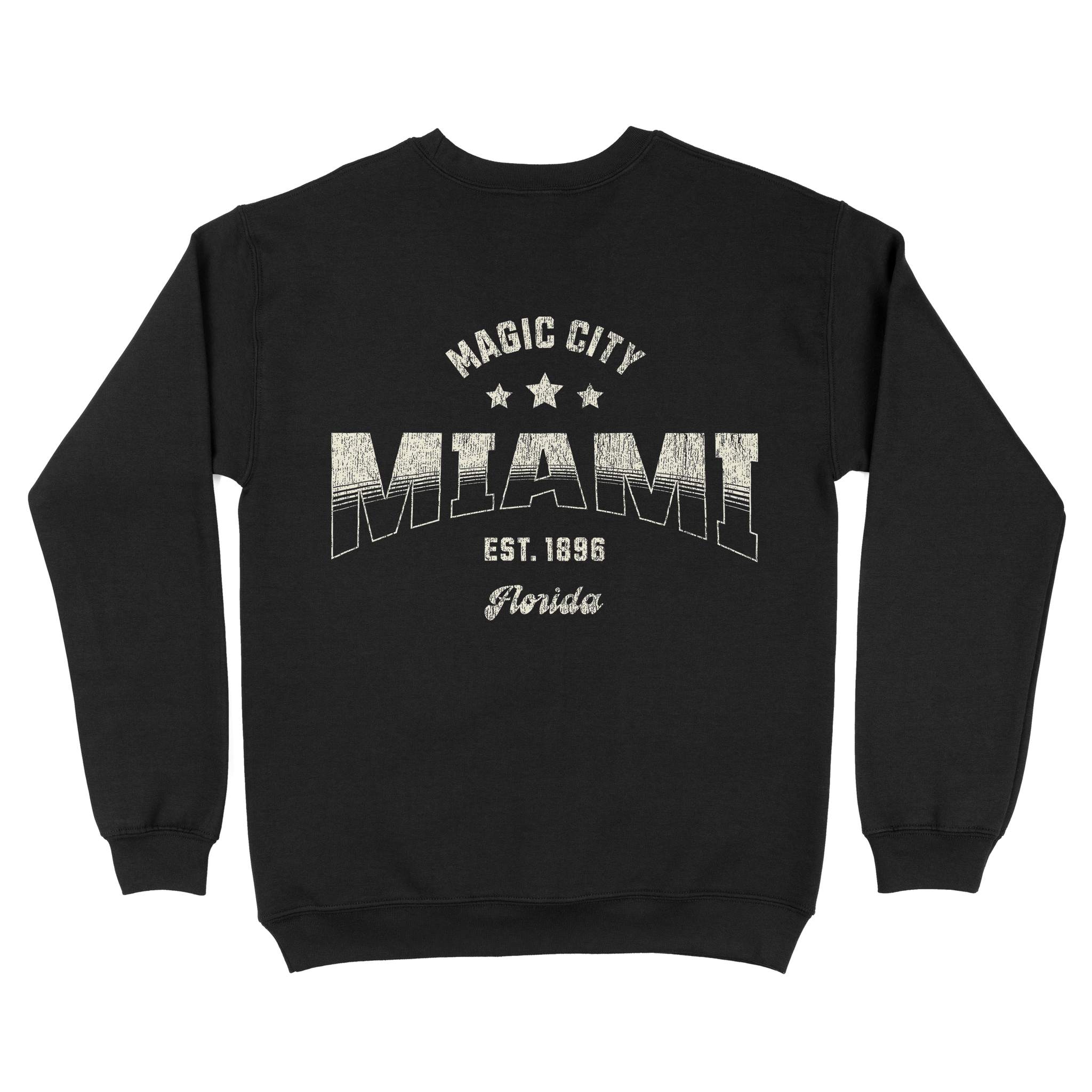 Miami Sporty Crewneck Black back