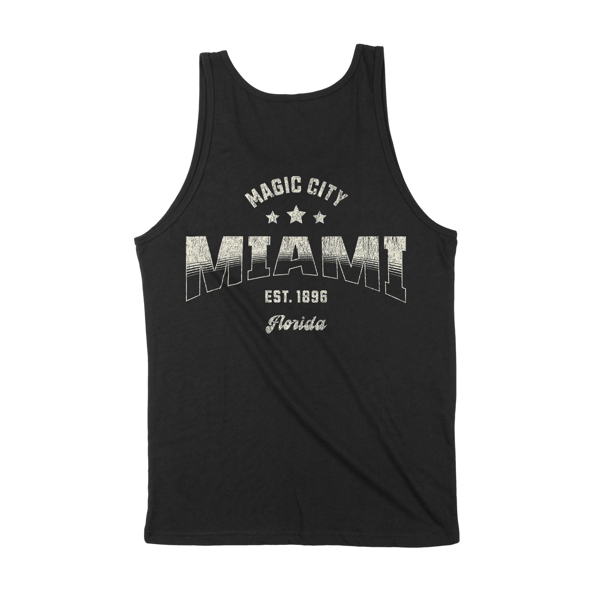 Miami Sporty Tank Top Black back