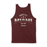 Miami Sporty Tank Top Maroon back