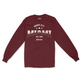 Miami Longsleeve in Maroon - front view
