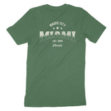 Miami Sporty T-Shirt Hunter Green back