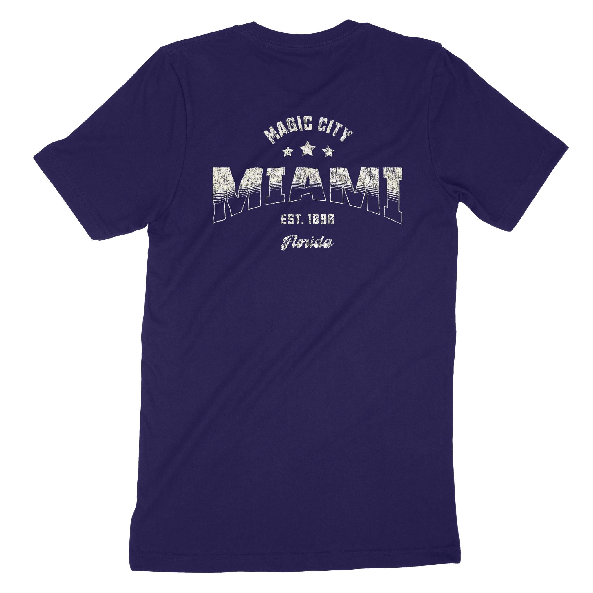 Miami Sporty T-Shirt Team Navy back