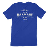 Miami Sporty T-Shirt True Royal back