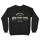 New York Sporty Crewneck Black back