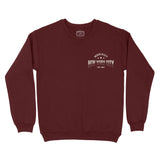 New York Sporty Crewneck Maroon front
