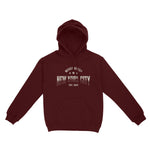 New York Sporty Hoodie Maroon front