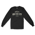New York Longsleeve in Black - front view