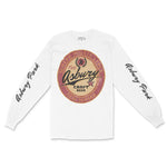 Asbury Park Craft Brew Longsleeve in White - front with sleeves view