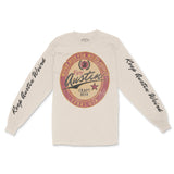 Austin Craft Brew Longsleeve in Natural - front view with sleeves