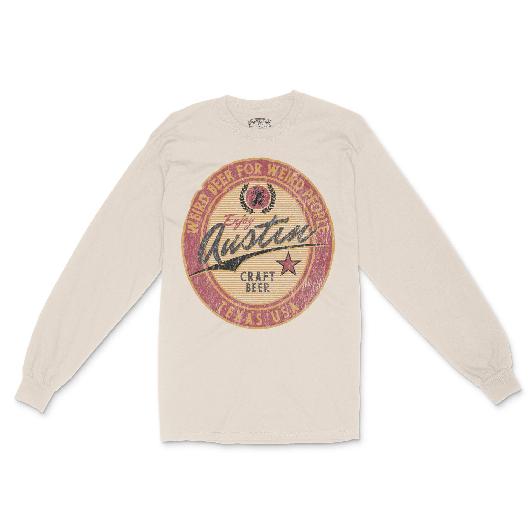 Austin Craft Brew Longsleeve in Natural - front view