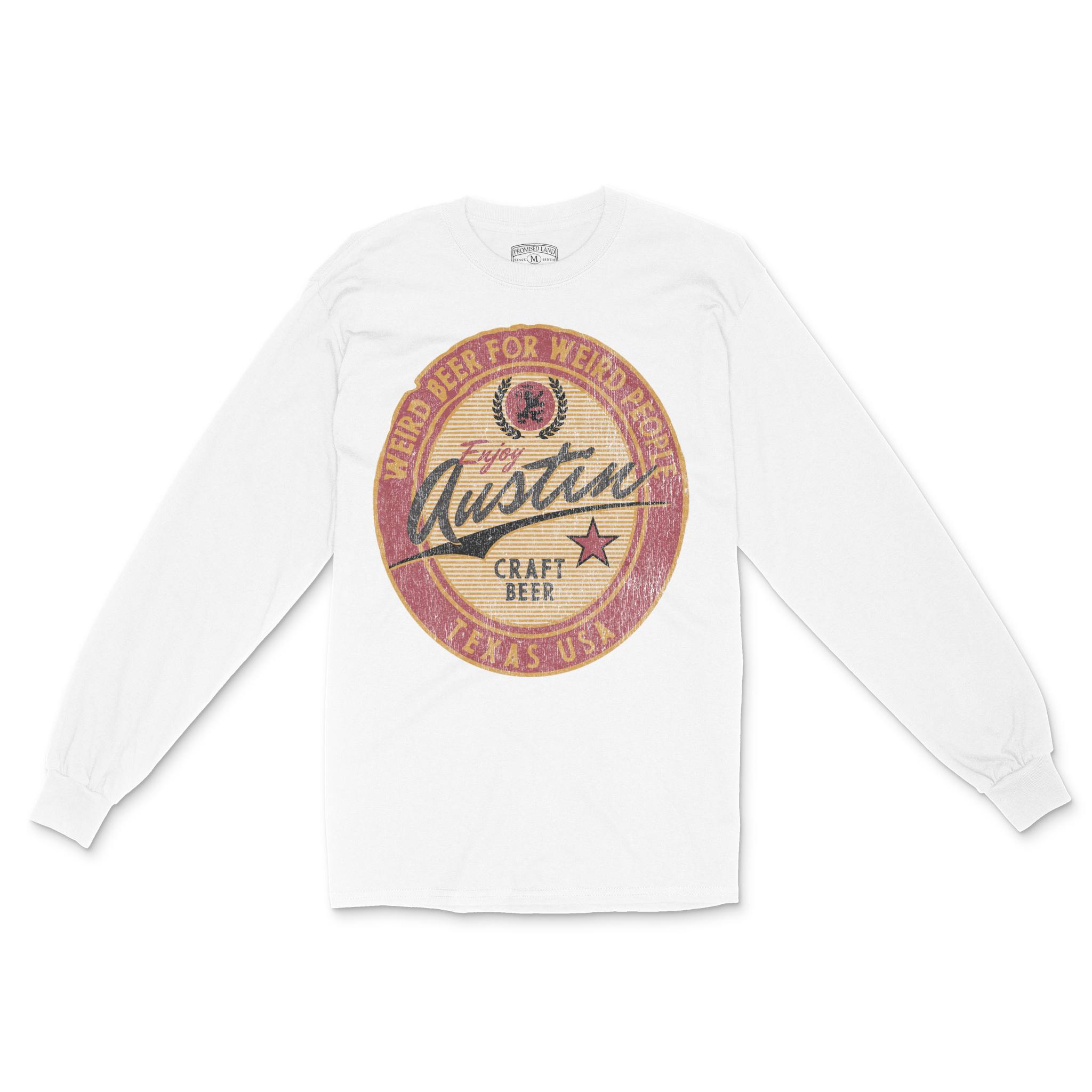 Austin Longsleeve in White - front view
