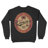 Denver Crewneck in Black - back view